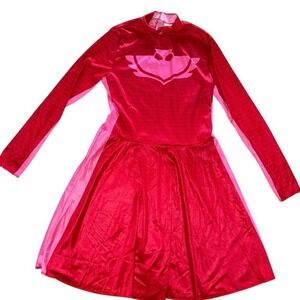 Disguise PJ Masks Owlette Adult Costume Jumpsuit Long‎ Sleeve Red Size L